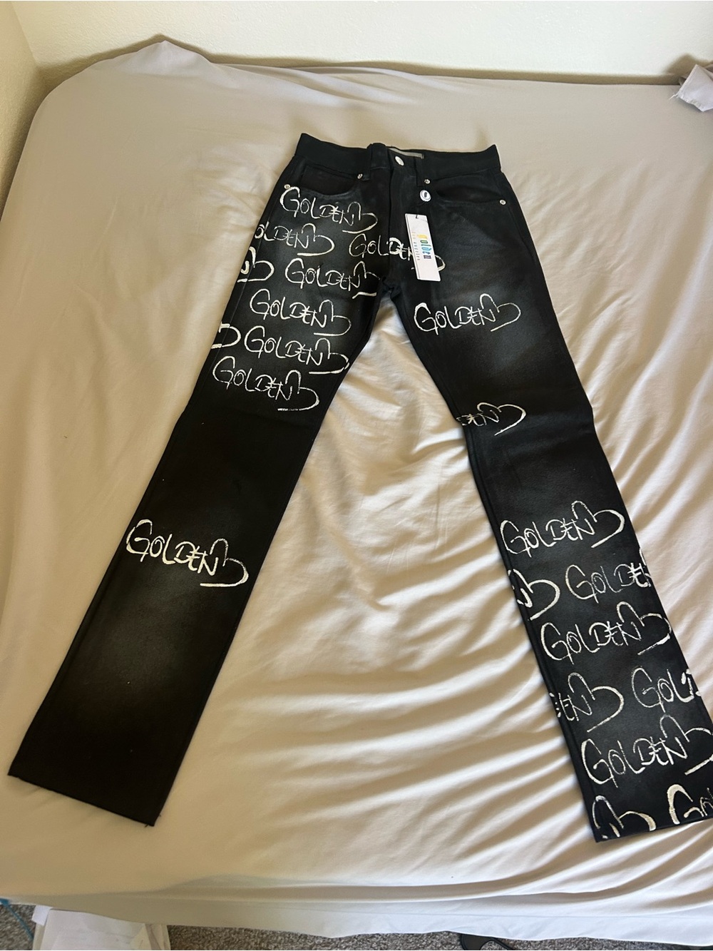 Golden Denim graffiti jeans men’s size 28 NWT